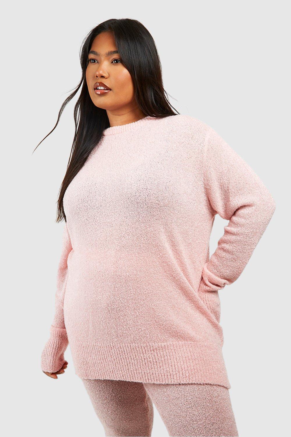 Plus size outlet pink jumper